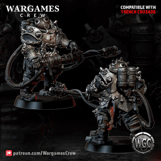 Wargames Crew Abyssal Iron Gorger (shooting weapon) - Trench  Compatible (Custom Order) - product image 2 of 3