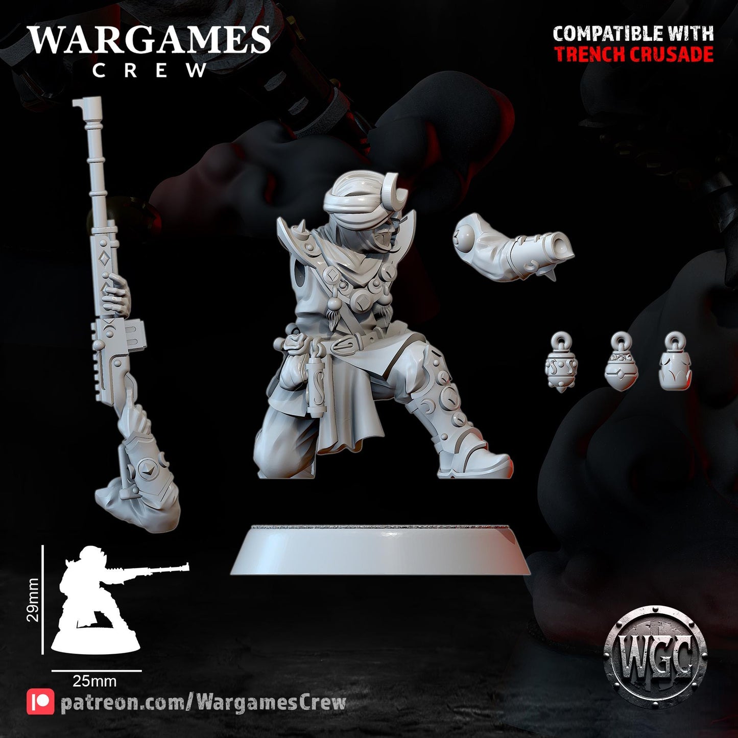 Wargames Crew Murideen Acolytes - Trench  Compatible (Custom Order) - product image 7 of 7