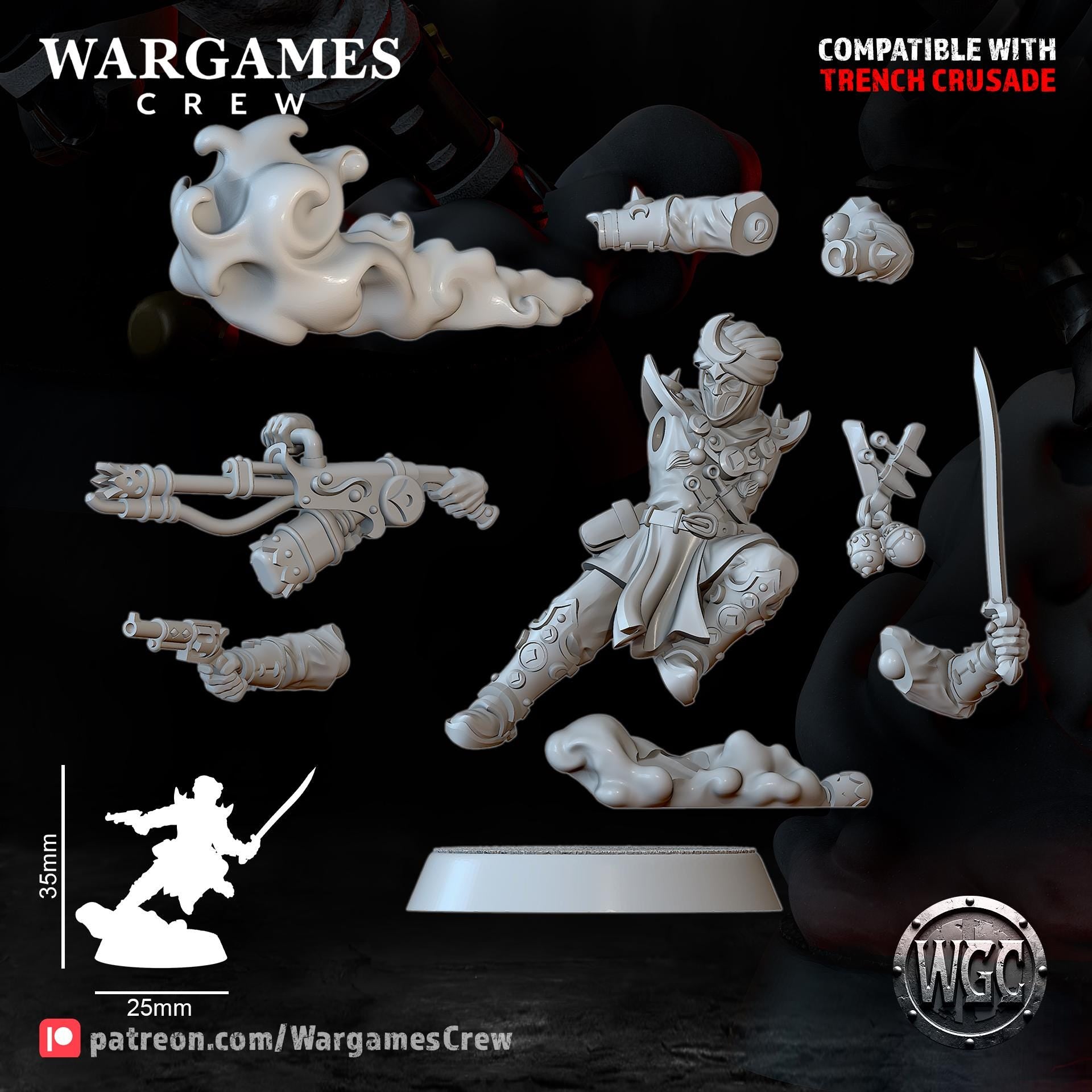Wargames Crew Murideen Acolytes - Trench  Compatible (Custom Order) - product image 5 of 7