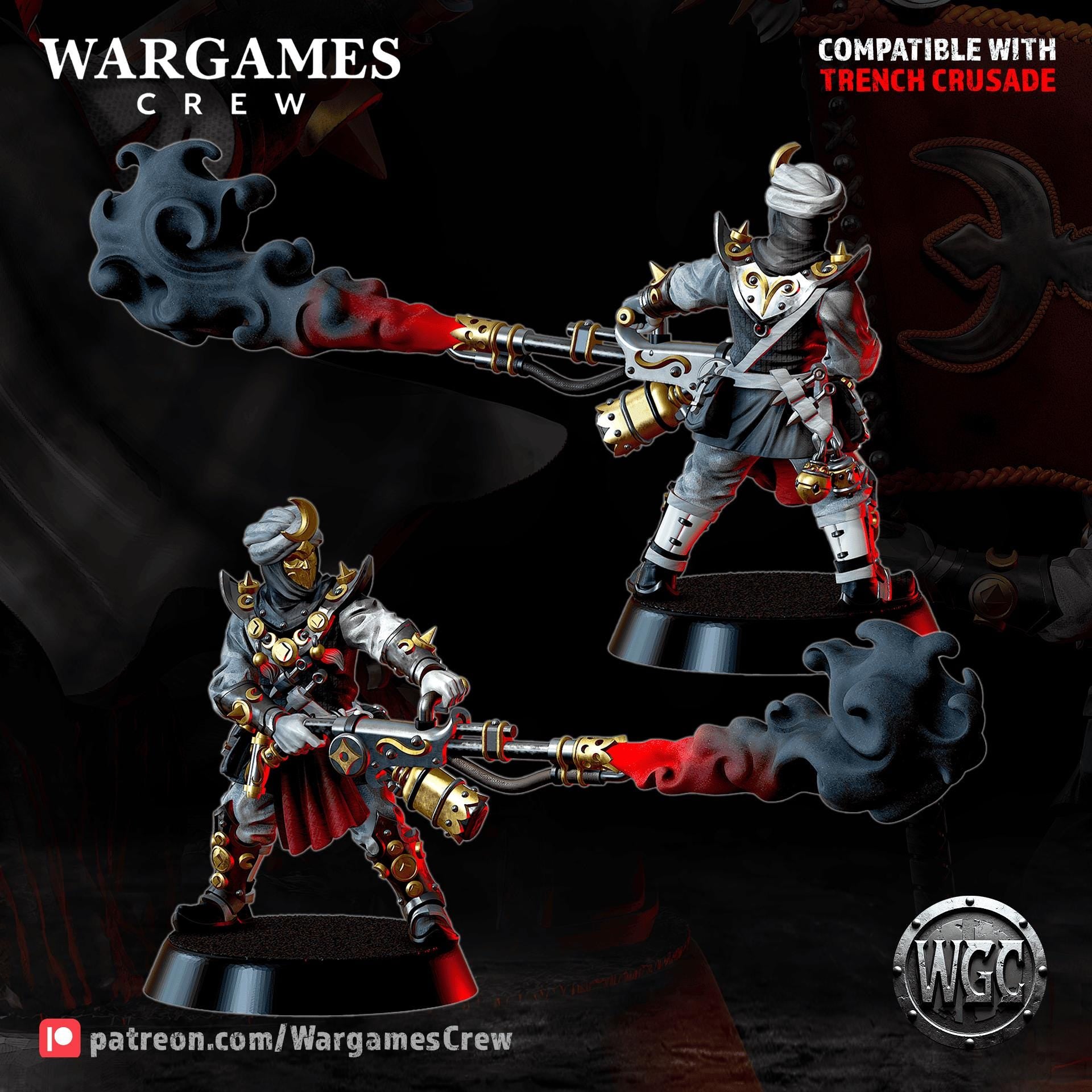 Wargames Crew Murideen Acolytes Command - Trench  Compatible (Custom Order) - product image 4 of 7