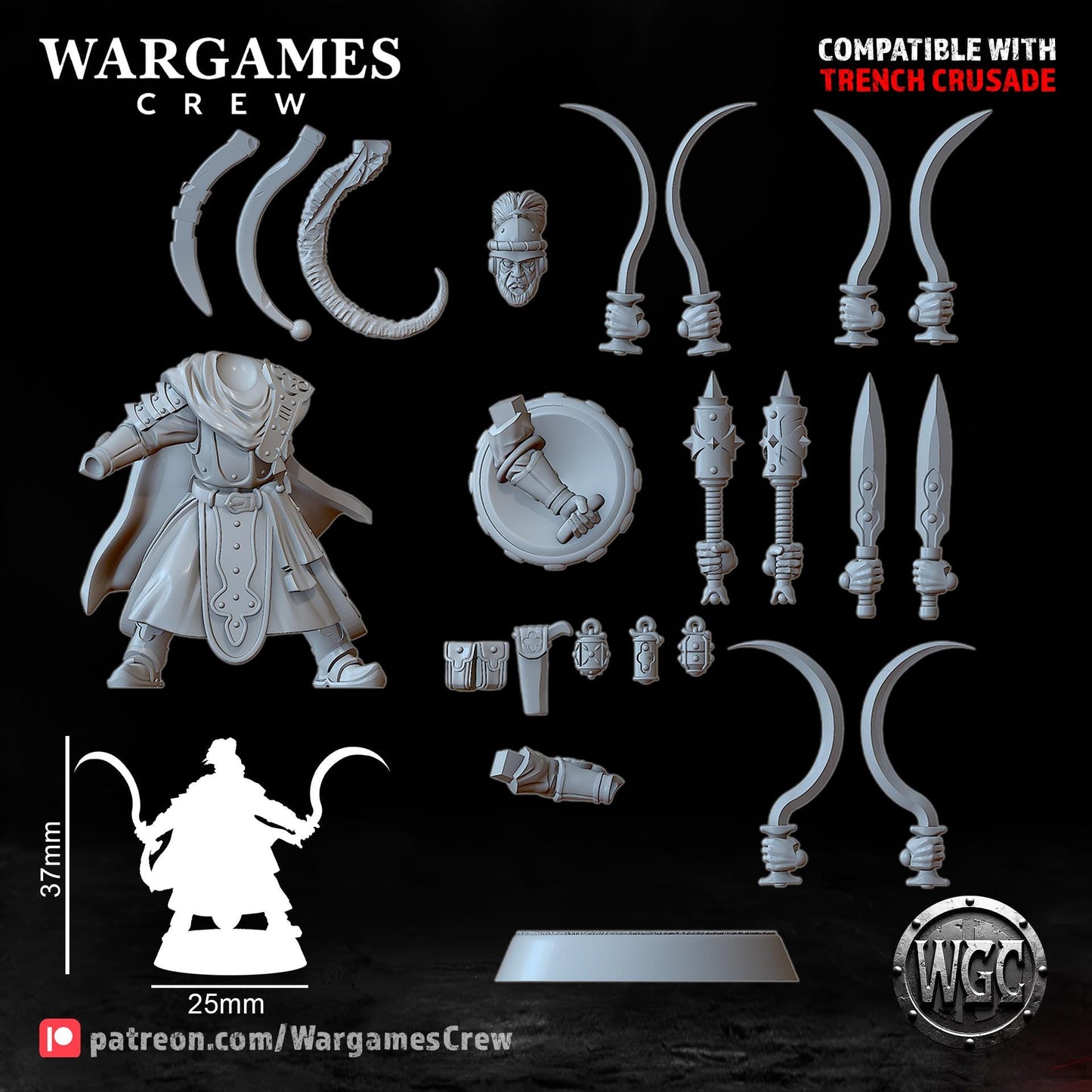 Wargames Crew The Chewa Guard - Trench  Compatible (Custom Order) - product image 6 of 9