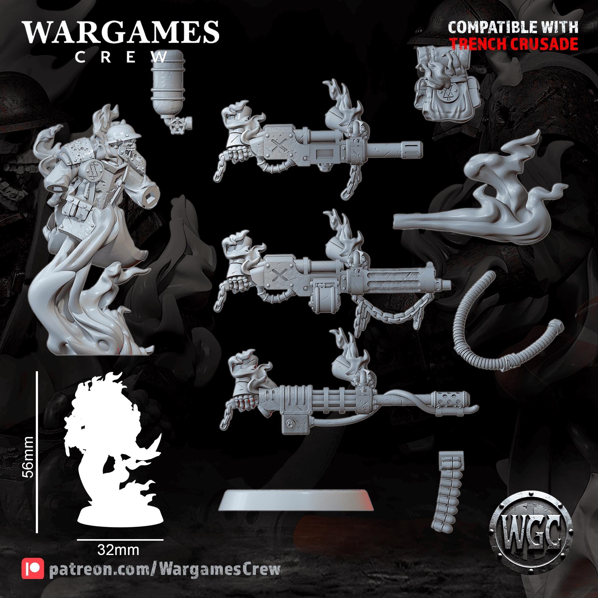 Wargames Crew Saintless Guard - Trench  Compatible (Custom Order) - product image 3 of 4