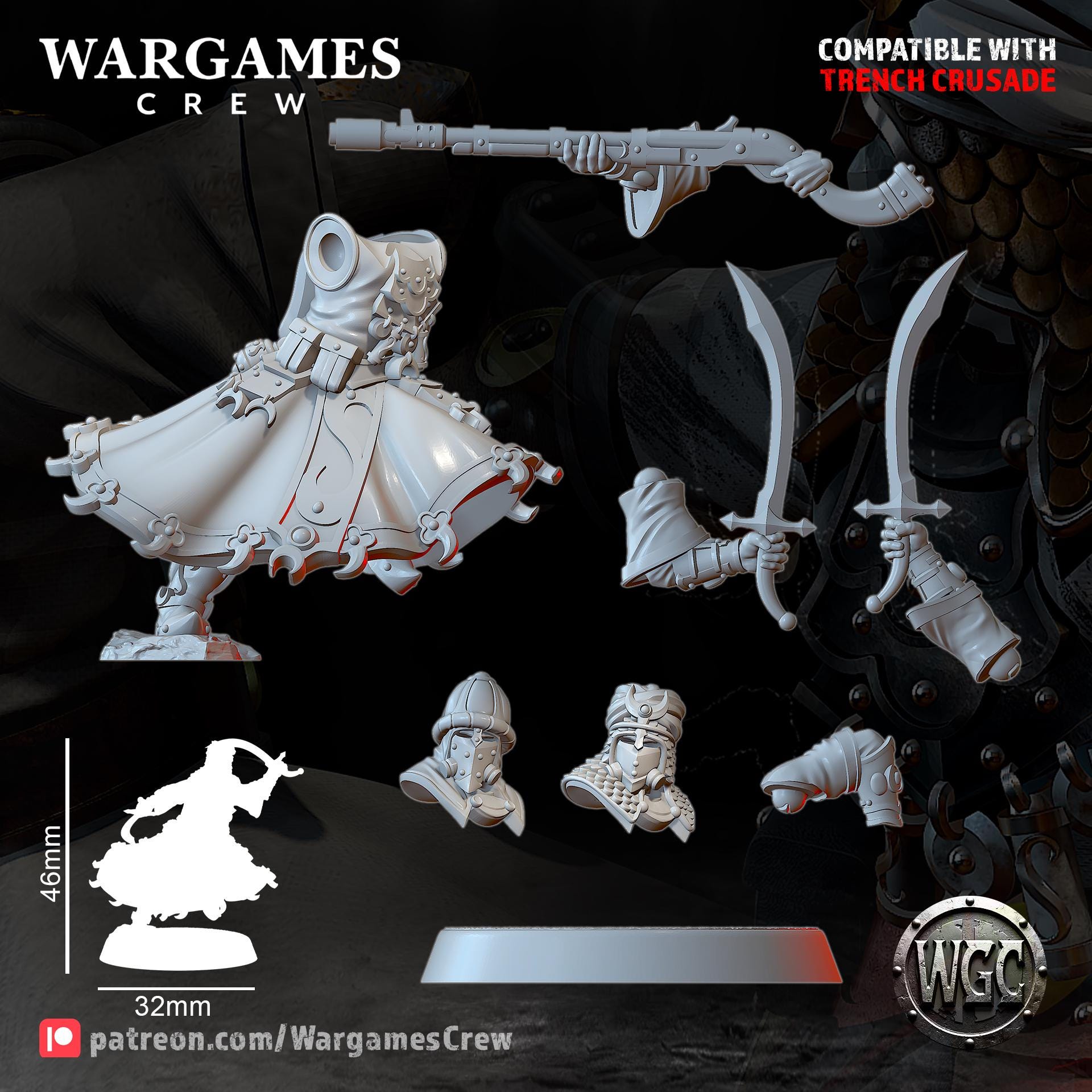 Wargames Crew Dervishes of the Hidden Path - Trench  Compatible (Custom Order) - product image 2 of 5
