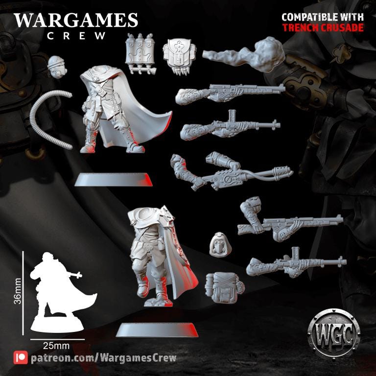 Wargames Crew Abyssinian Colonial Phalanx Regulars - Trench  Compatible (Custom Order) - product image 3 of 4