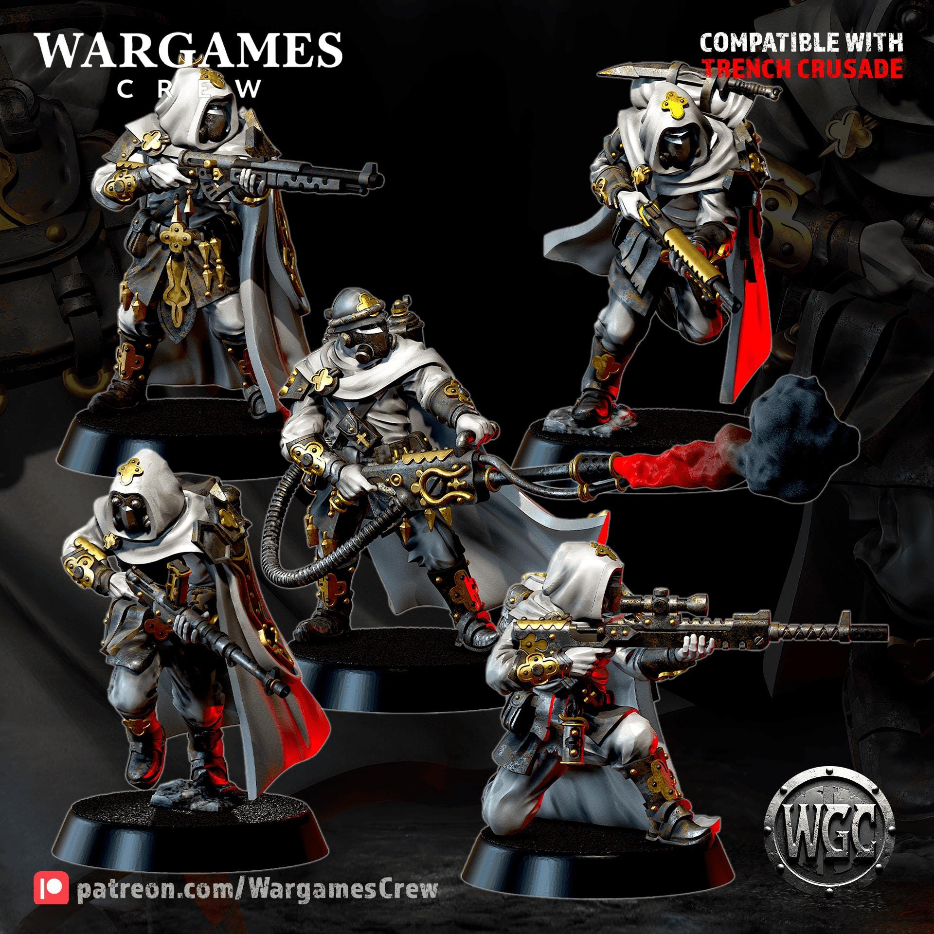 Wargames Crew Abyssinian Colonial Phalanx Regulars - Trench  Compatible (Custom Order) - product image 1 of 4