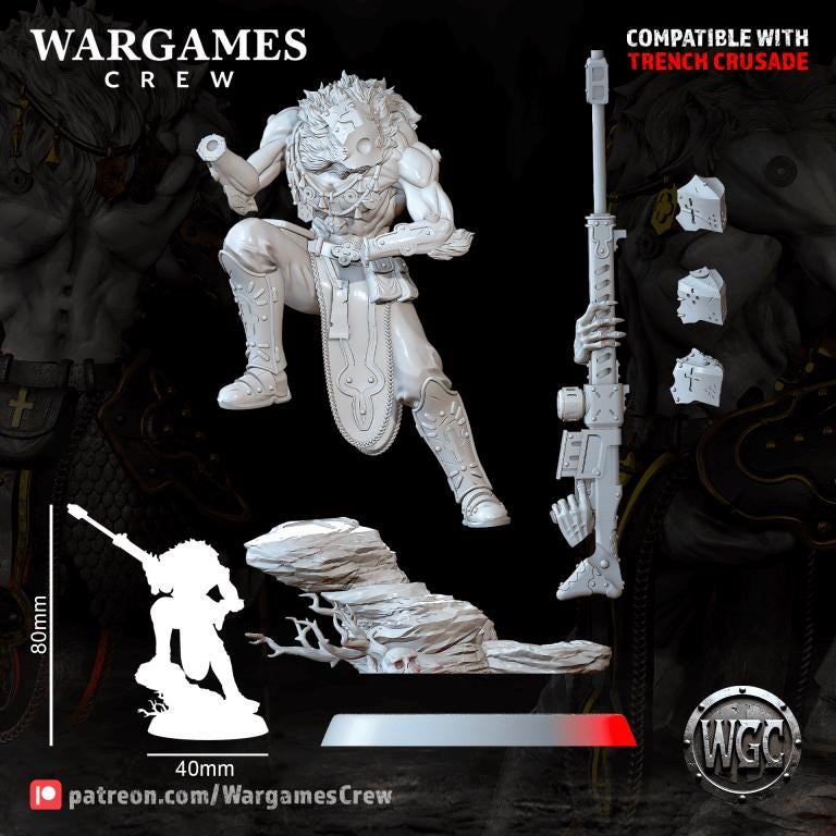 Wargames Crew The Maw-Bound Communicators - Trench  Compatible (Custom Order) - product image 5 of 7