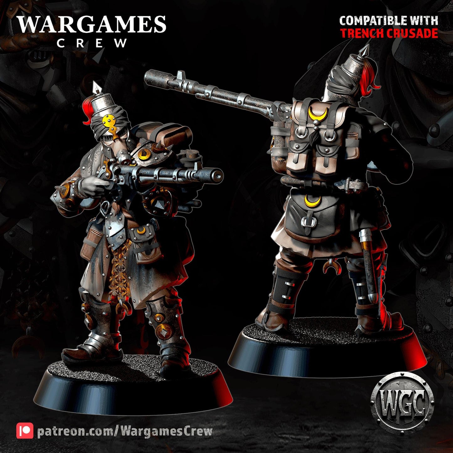 Wargames Crew Ironbrand Sappers - Trench  Compatible (Custom Order) - product image 3 of 5
