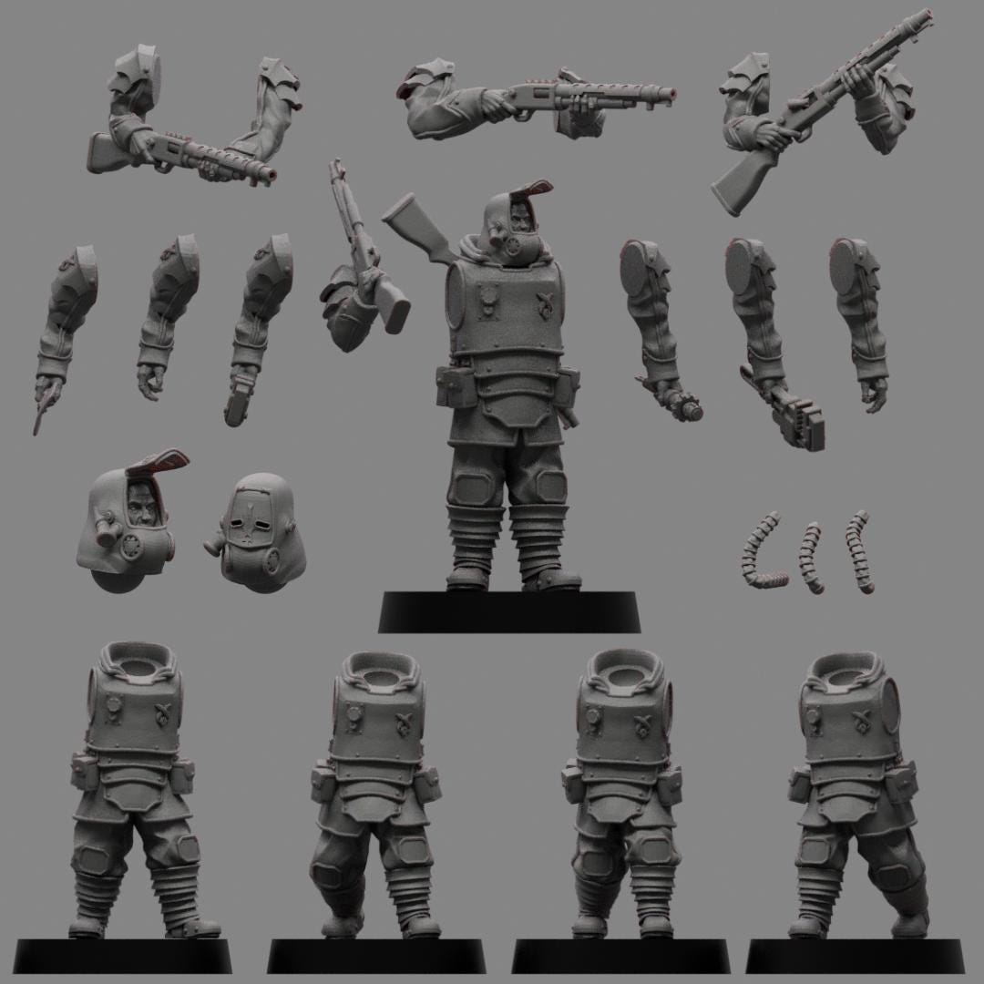 Sedivalle Koszaryn Engineers x5 - Trench  Compatible (Custom Order) - product image 1 of 2