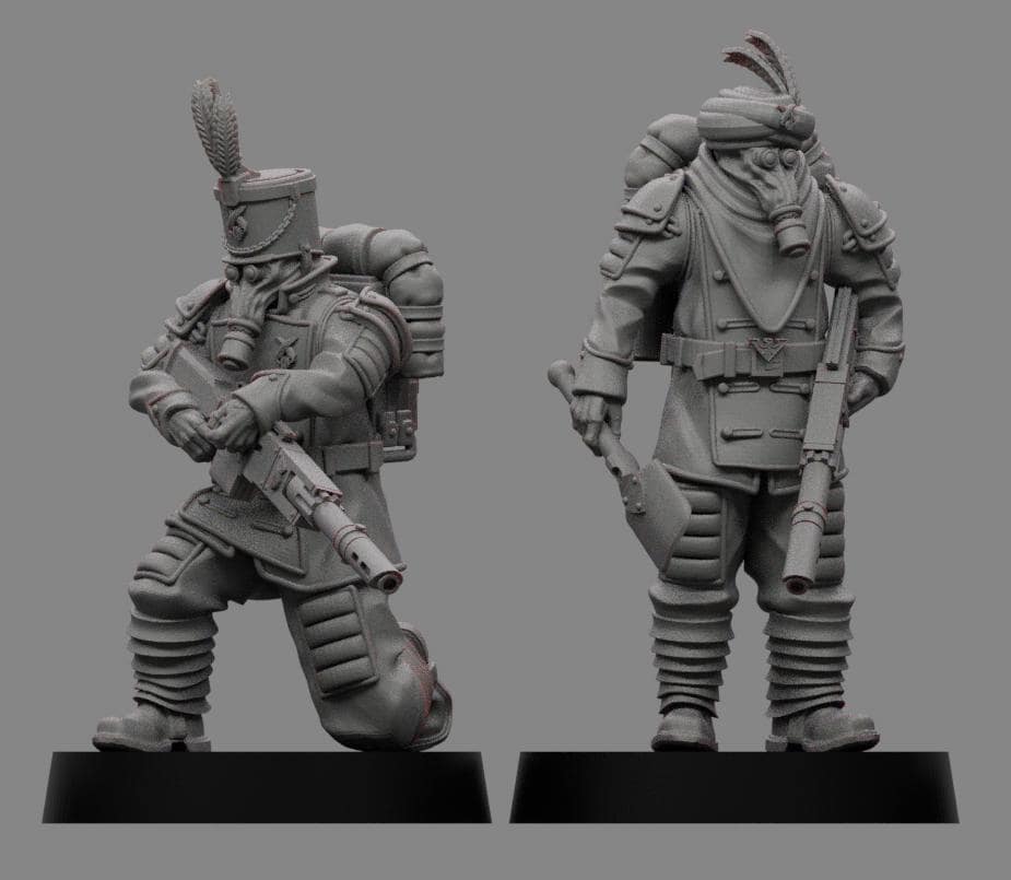 Sedivalle Koszaryn Infantry x5 - Trench  Compatible (Custom Order) - product image 2 of 2