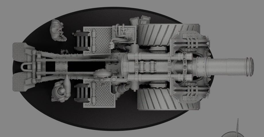 Sedivalle Minoris Siege Canon with Crew - Trench  Compatible (Custom Order) - product image 5 of 5