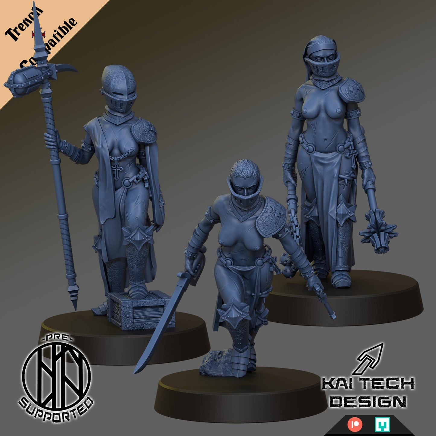 Kaitech Pilgrims Stigmatic Nun - Trench  Compatible (Custom Order) - product image 1 of 2