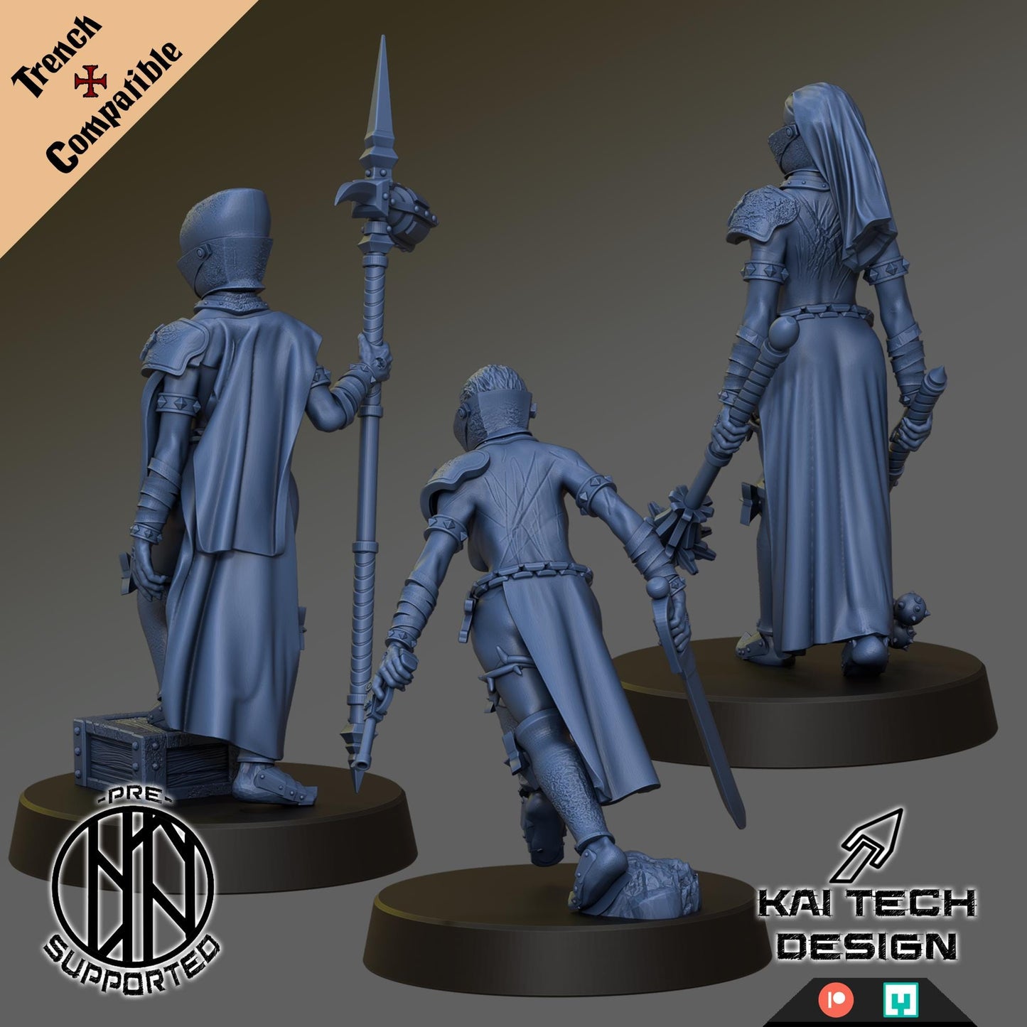 Kaitech Pilgrims Stigmatic Nun - Trench  Compatible (Custom Order) - product image 2 of 2