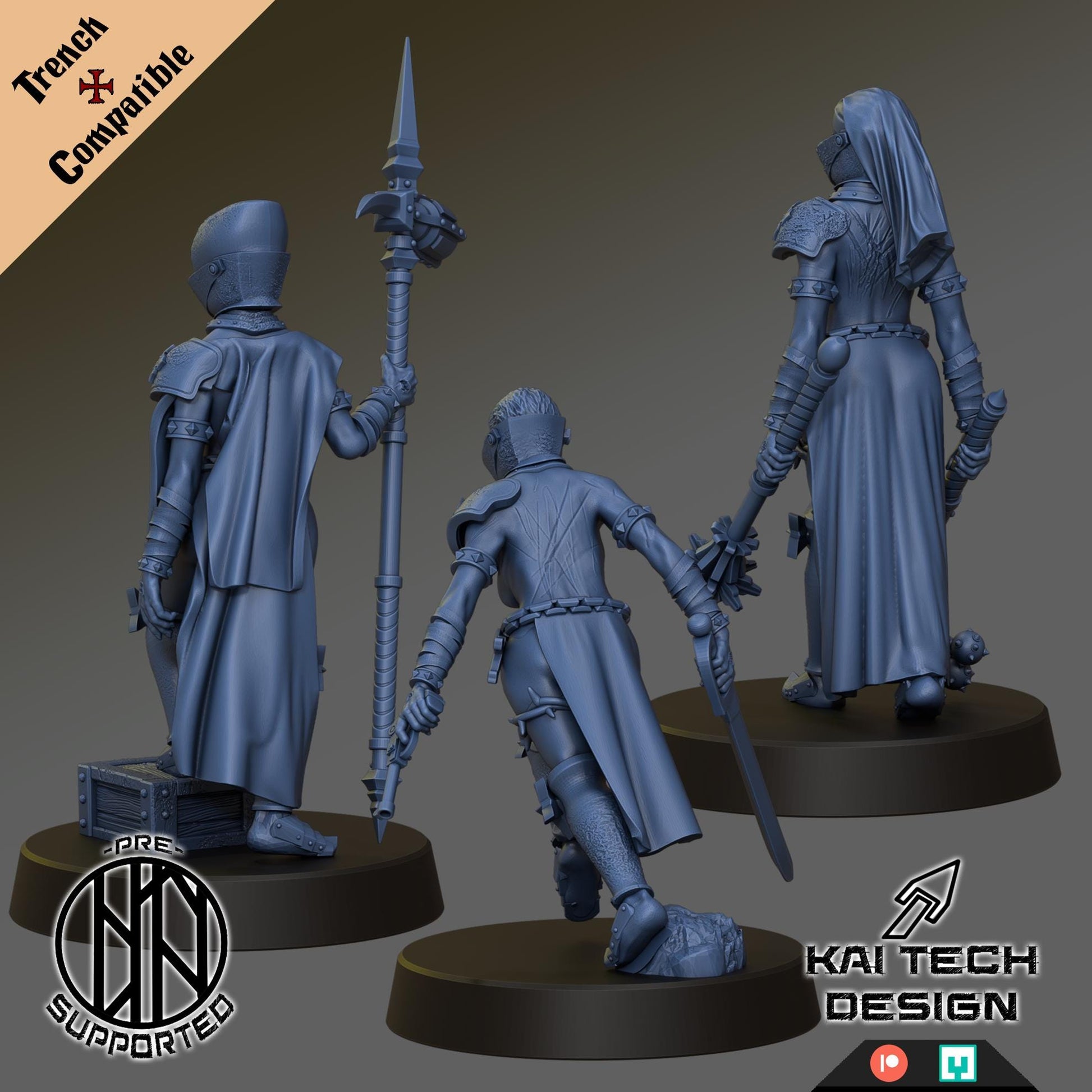 Kaitech Pilgrims Stigmatic Nun - Trench  Compatible (Custom Order) - product image 2 of 2