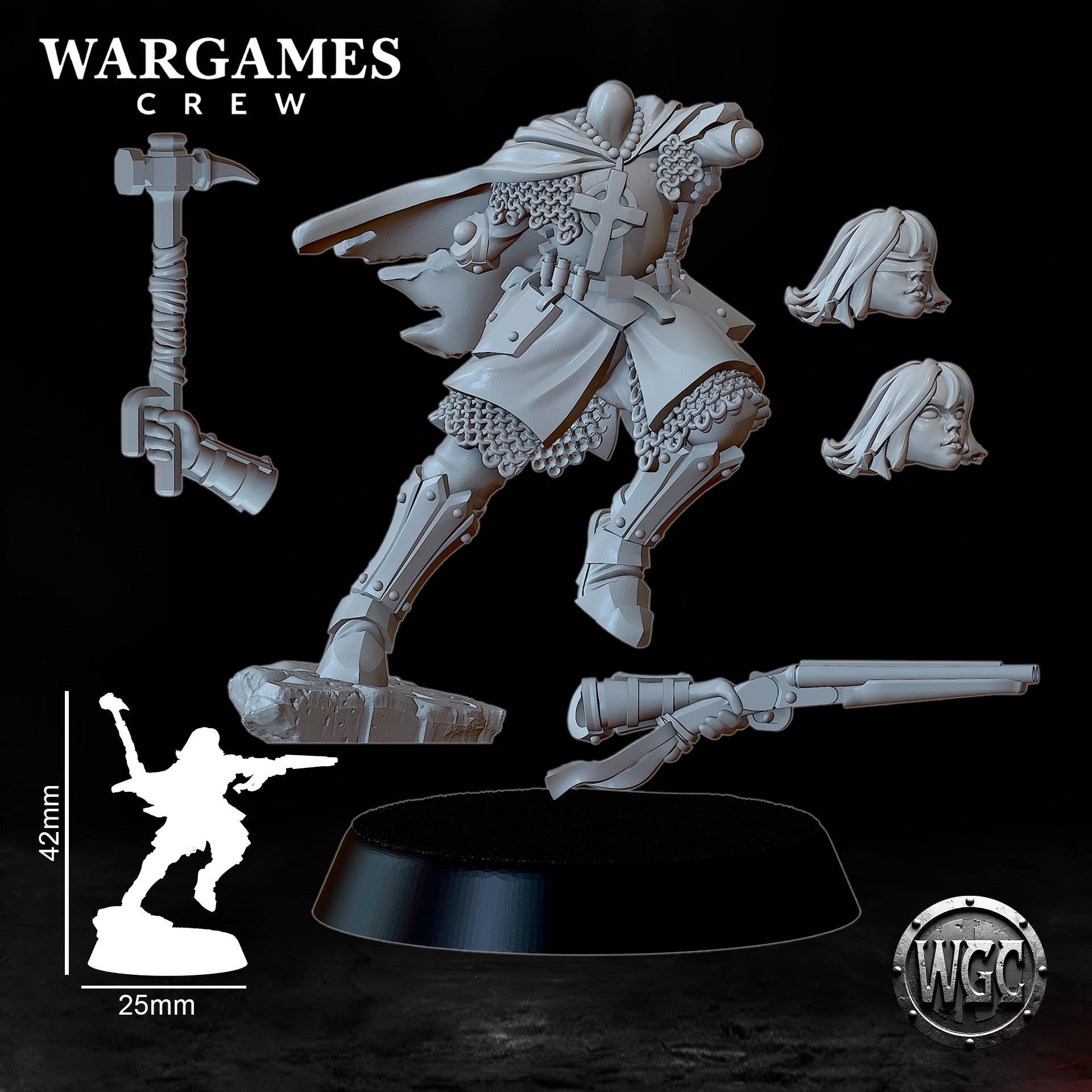 Wargames Crew Luce The Blind Herald of Purity - Trench  Compatible (Custom Order) - product image 4 of 4