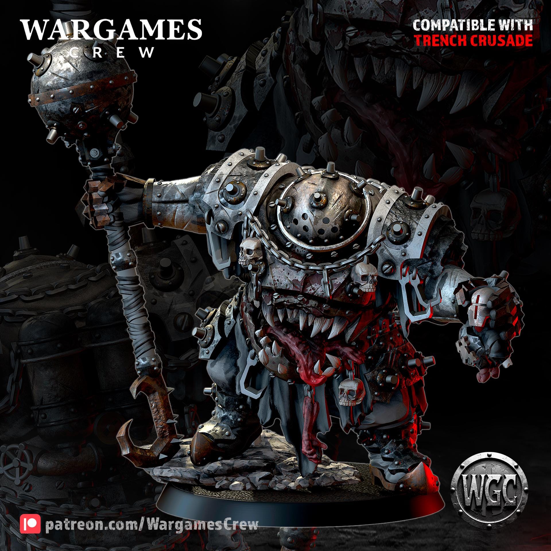 Wargames Crew Abyssal Gourmand Devourer of Sins and Flesh - Trench  Compatible (Custom Order) - product image 1 of 4