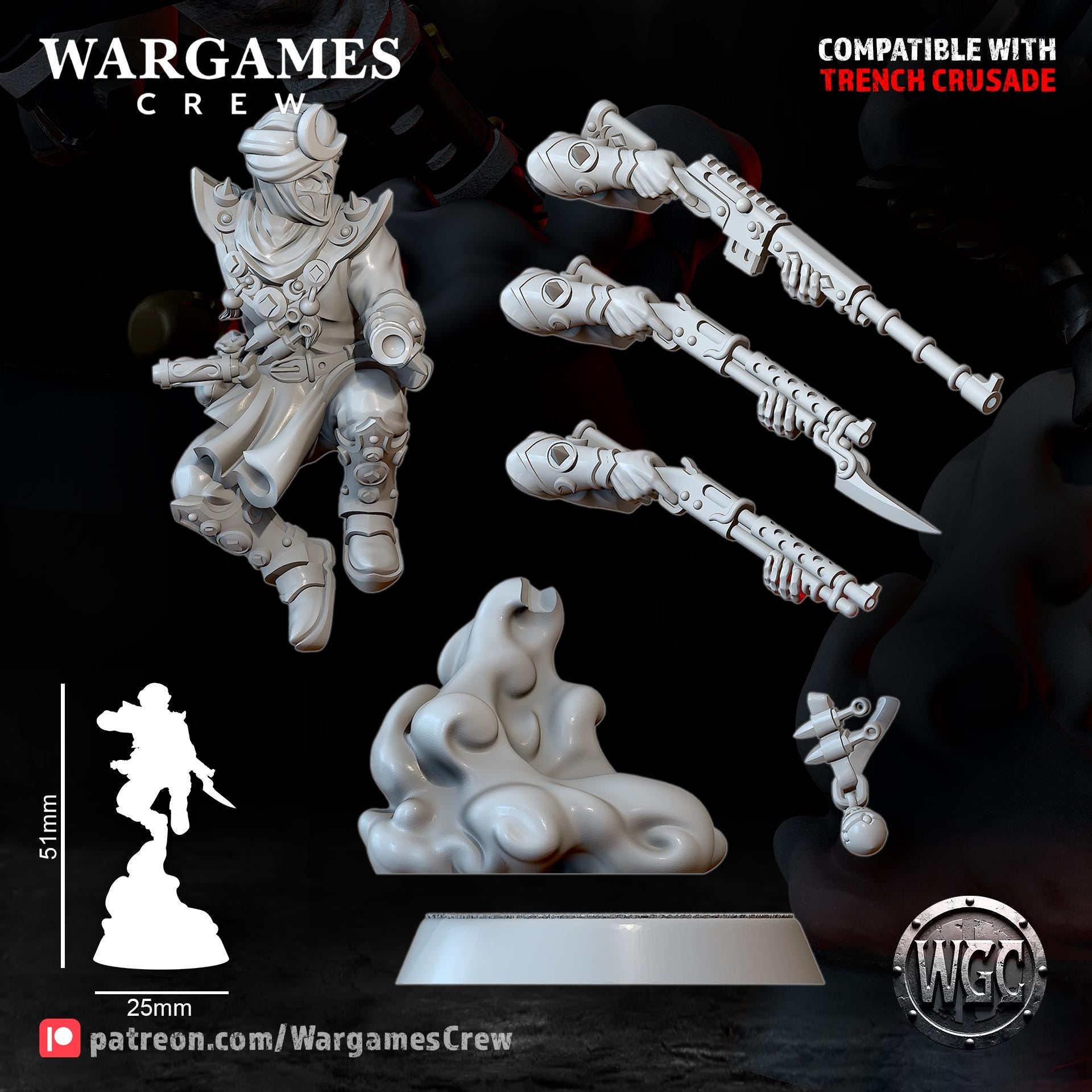 Wargames Crew Murideen Acolytes - Trench  Compatible (Custom Order) - product image 6 of 7