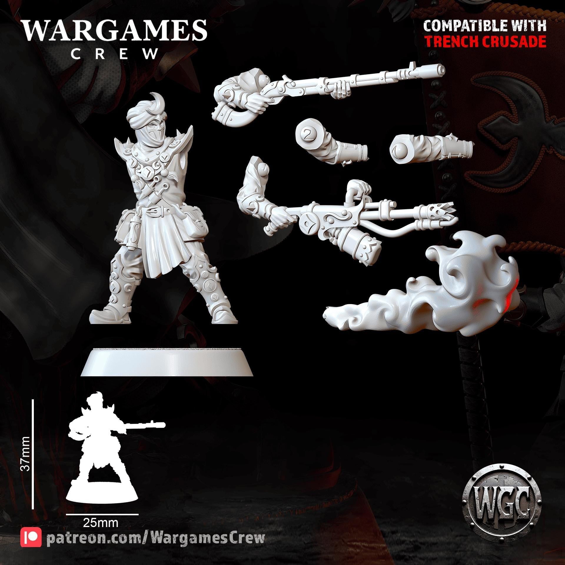 Wargames Crew Murideen Acolytes Command - Trench  Compatible (Custom Order) - product image 7 of 7