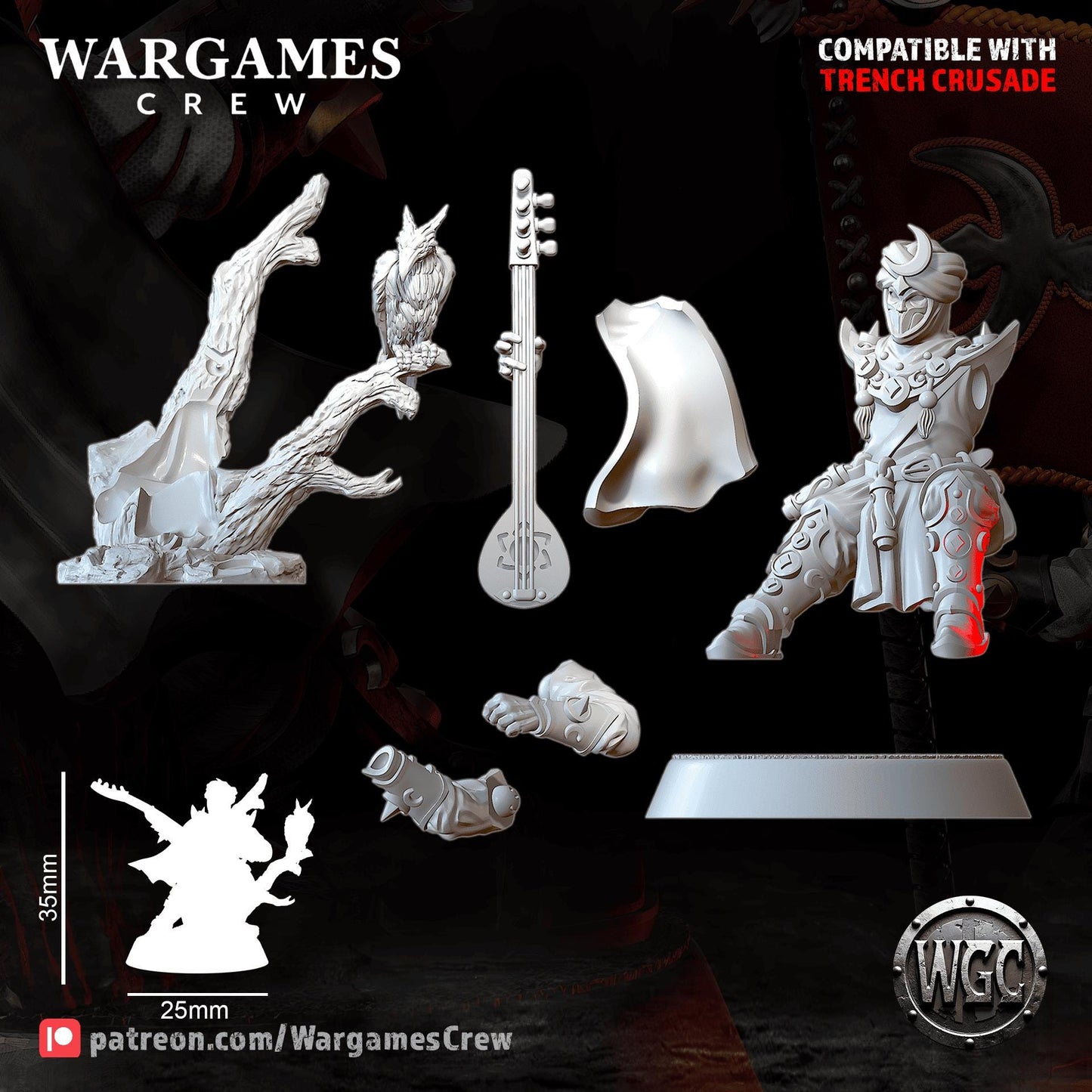 Wargames Crew Murideen Acolytes Command - Trench  Compatible (Custom Order) - product image 6 of 7