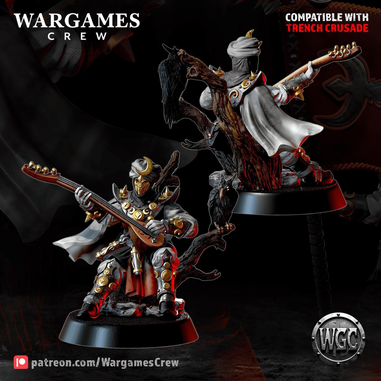 Wargames Crew Murideen Acolytes Command - Trench  Compatible (Custom Order) - product image 3 of 7