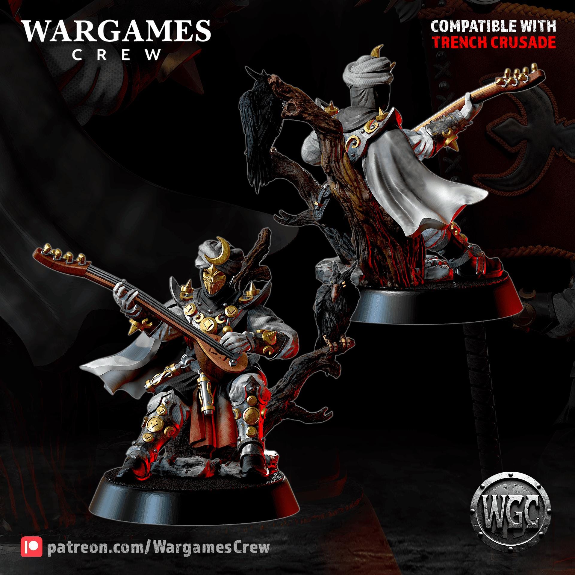 Wargames Crew Murideen Acolytes Command - Trench  Compatible (Custom Order) - product image 3 of 7