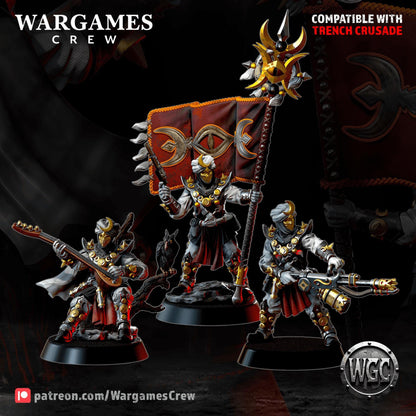 Wargames Crew Murideen Acolytes Command - Trench  Compatible (Custom Order) - product image 1 of 7