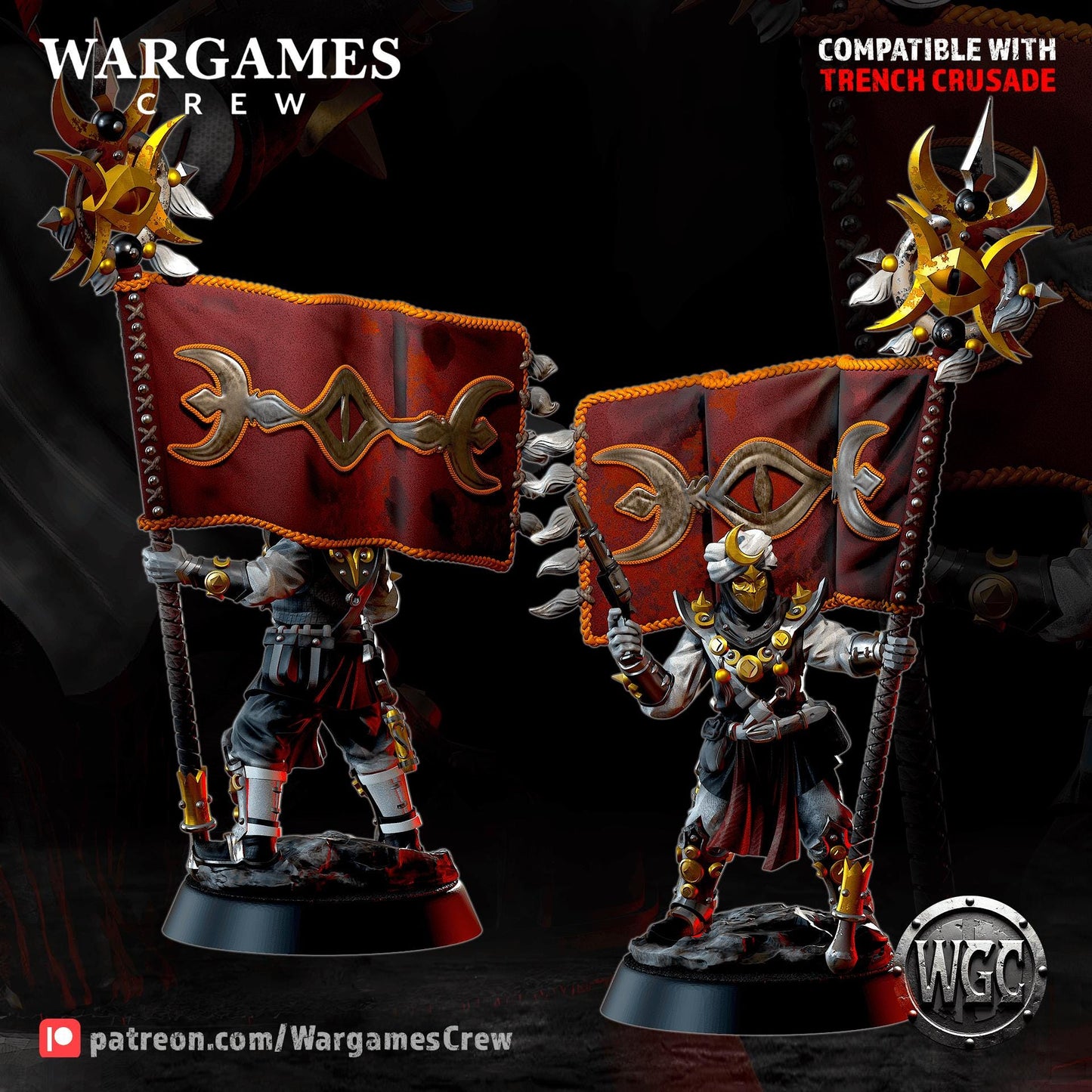 Wargames Crew Murideen Acolytes Command - Trench  Compatible (Custom Order) - product image 2 of 7