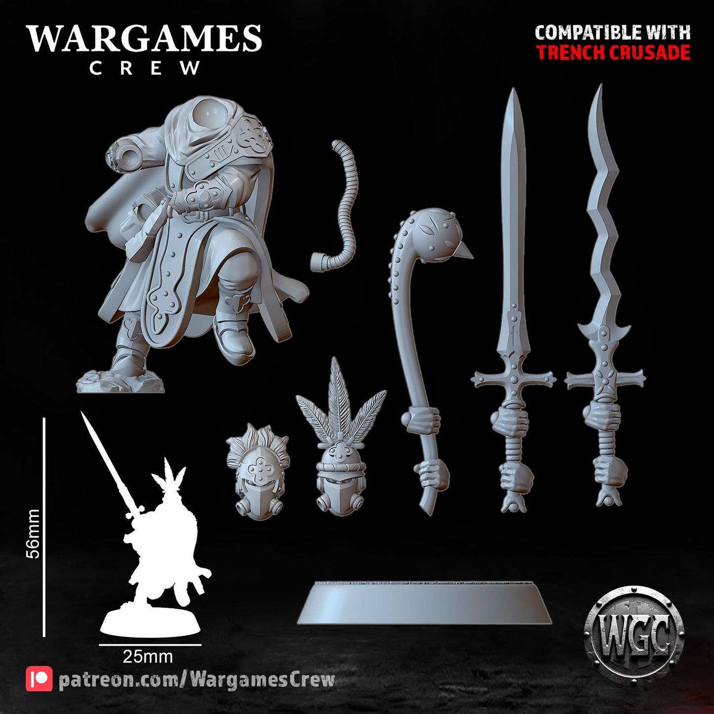 Wargames Crew The Chewa Guard - Trench  Compatible (Custom Order) - product image 8 of 9