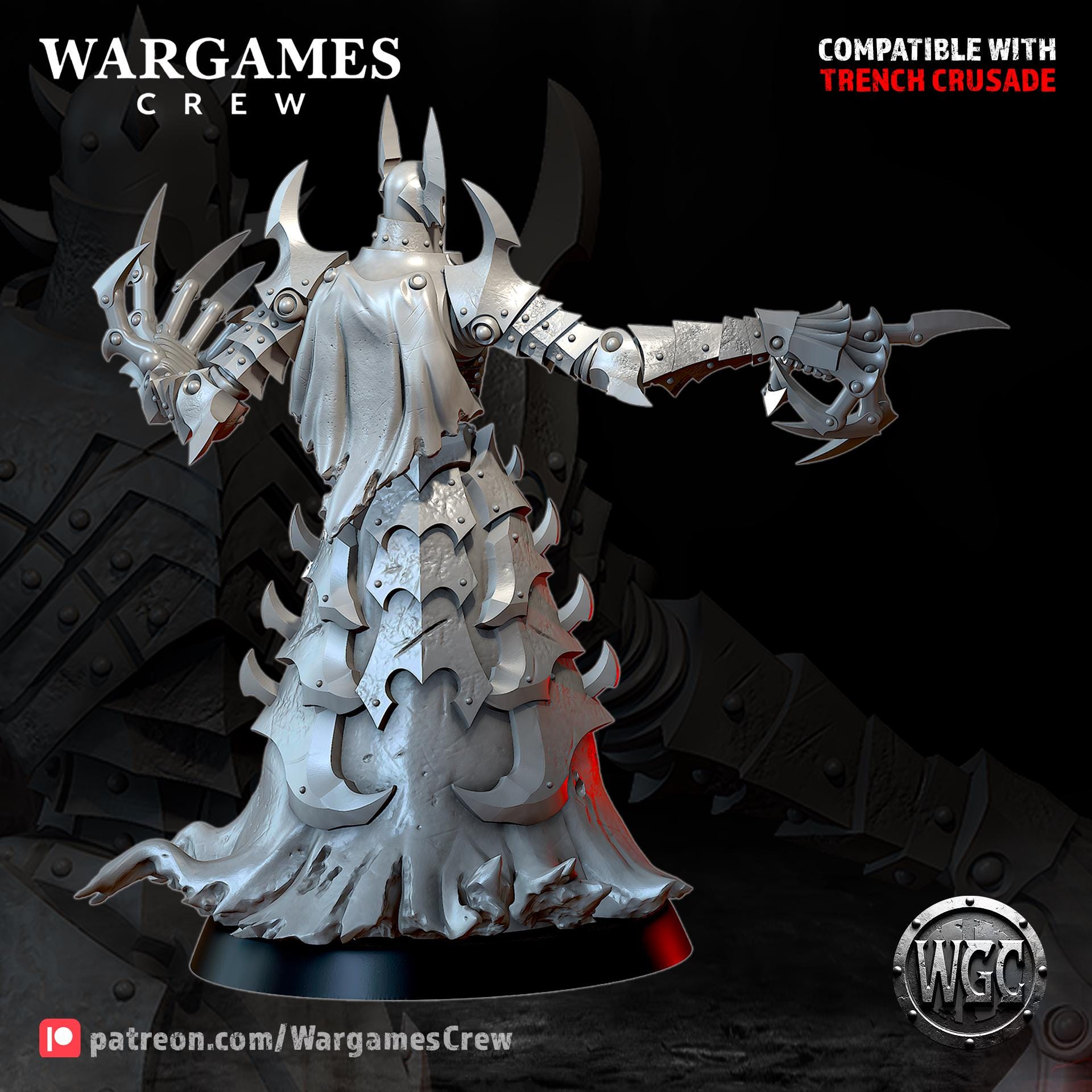 Wargames Crew Skinscribe Thaumaturge - Trench  Compatible (Custom Order) - product image 2 of 3