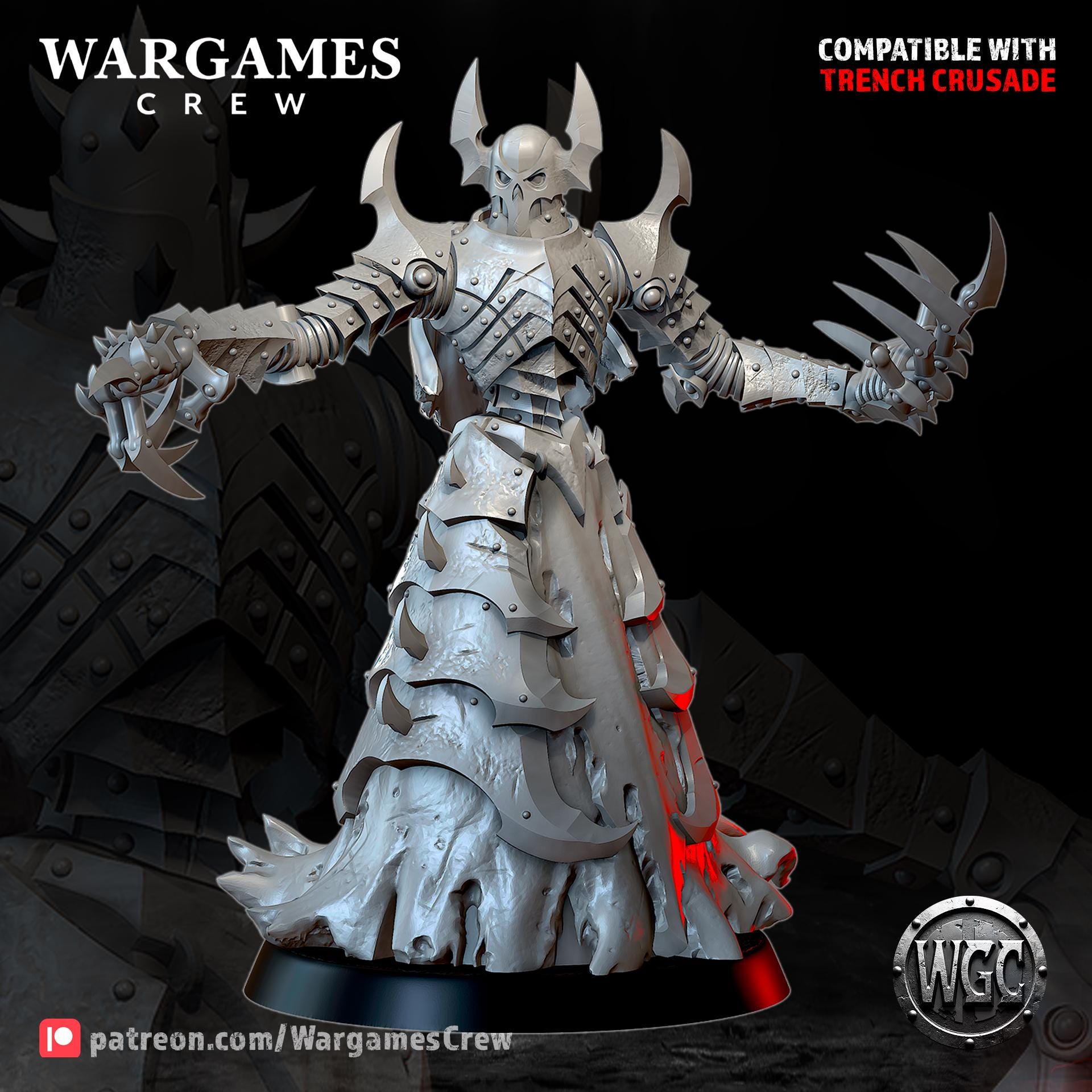 Wargames Crew Skinscribe Thaumaturge - Trench  Compatible (Custom Order) - product image 1 of 3