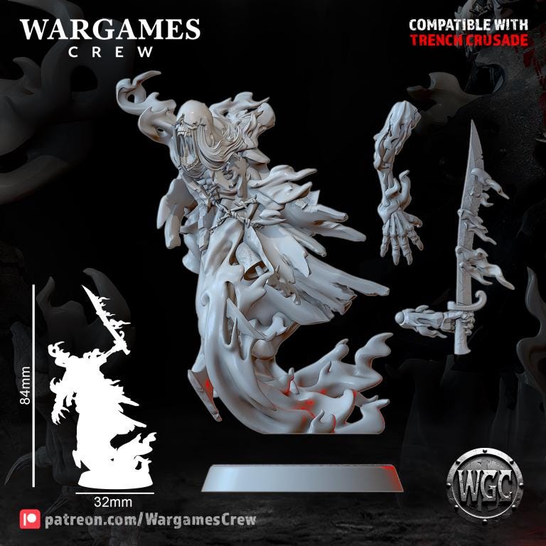 Wargames Crew The Shroud Banshee - Trench  Compatible (Custom Order) - product image 2 of 2