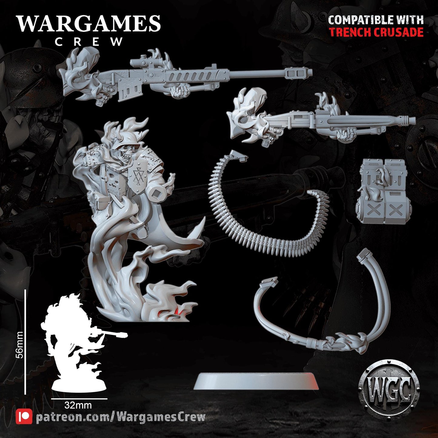 Wargames Crew Saintless Guard - Trench  Compatible (Custom Order) - product image 2 of 4