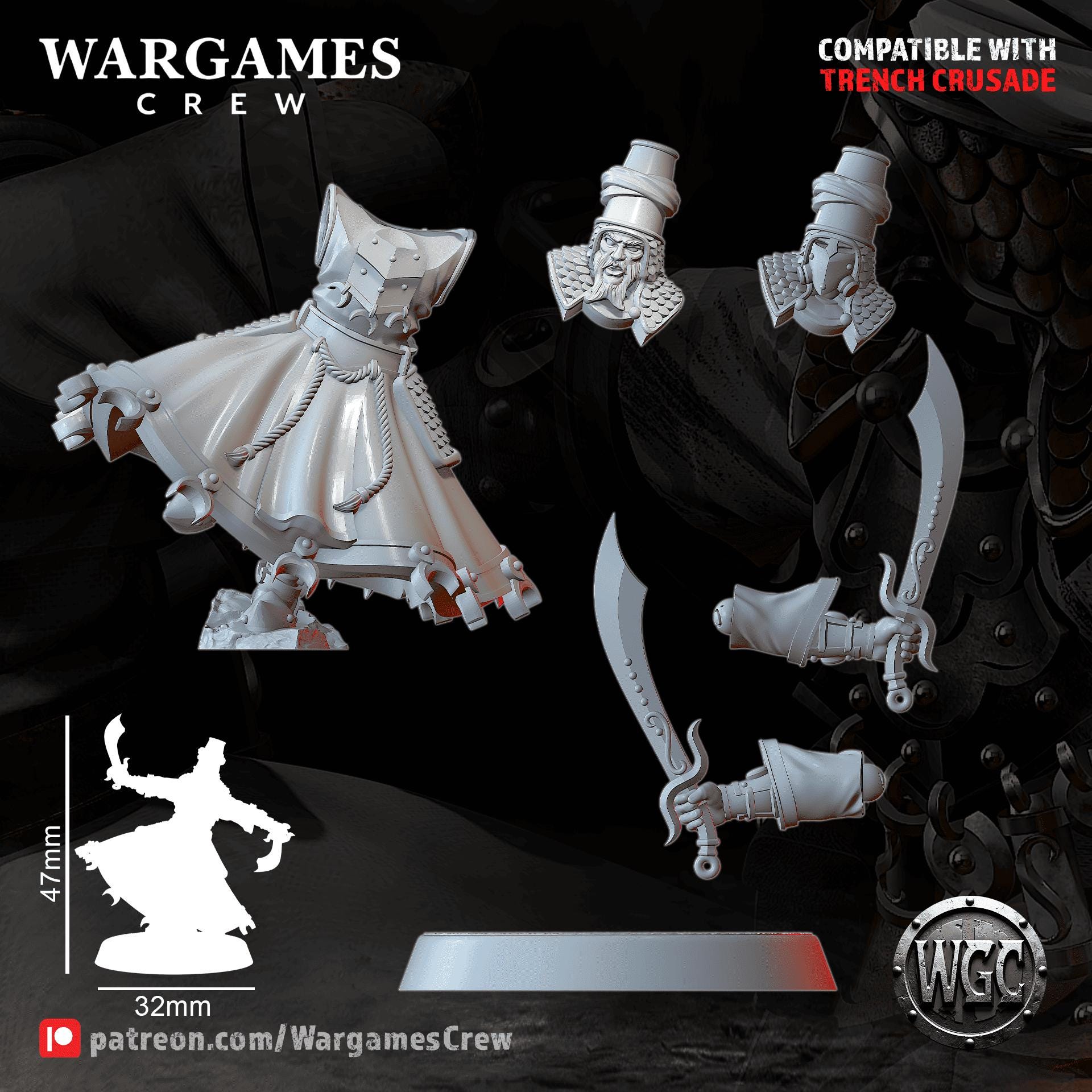 Wargames Crew Dervishes of the Hidden Path - Trench  Compatible (Custom Order) - product image 3 of 5