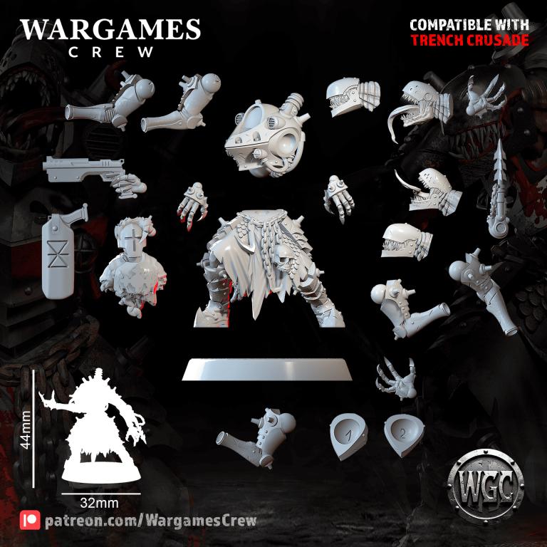 Wargames Crew Abyssal Shade Operative - Trench  Compatible (Custom Order) - product image 3 of 3