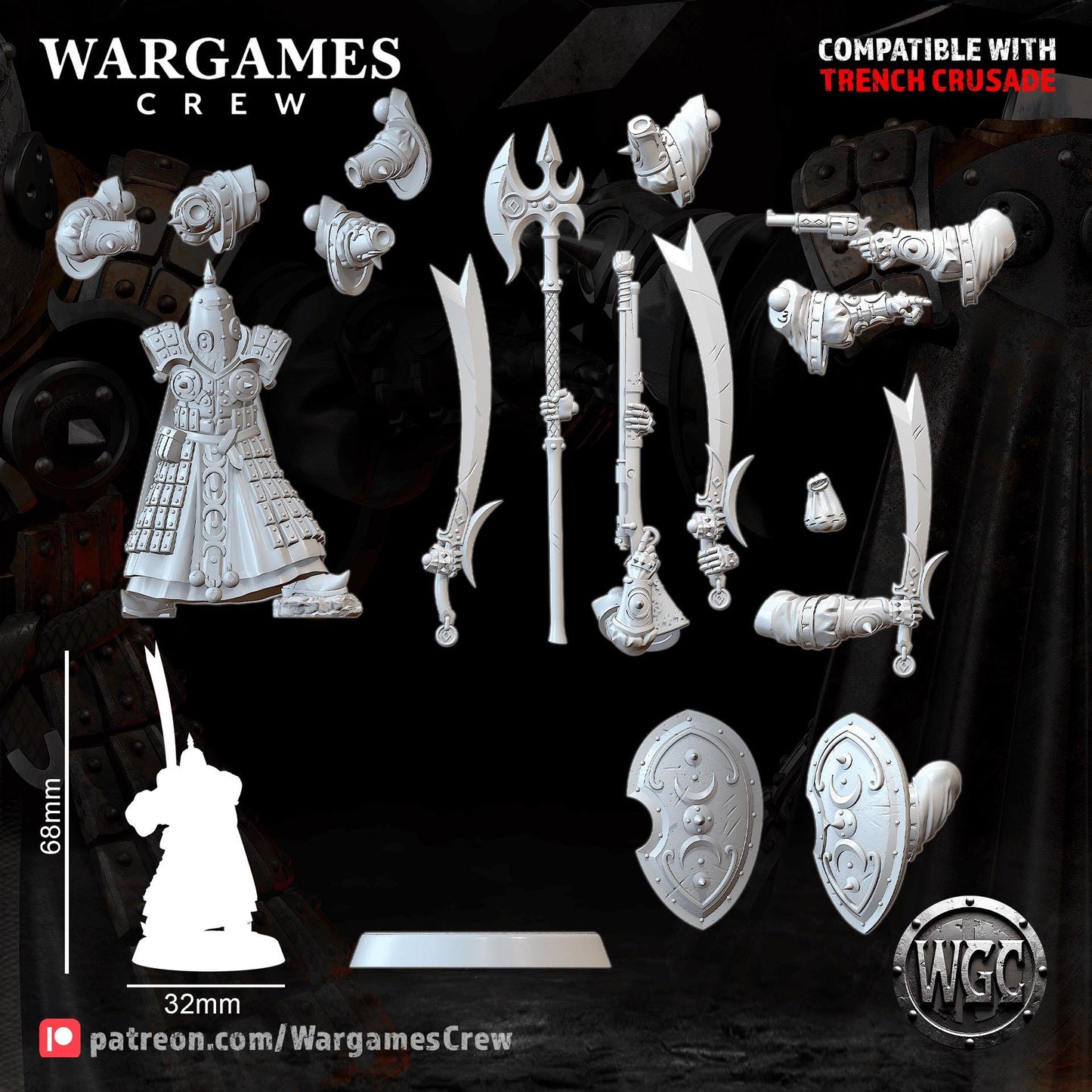 Wargames Crew Mamluk Desert Sentinel #2 - Trench  Compatible (Custom Order) - product image 3 of 3