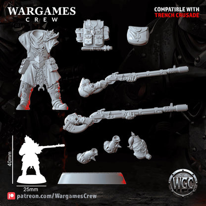 Wargames Crew Ironbrand Sappers - Trench  Compatible (Custom Order) - product image 4 of 5