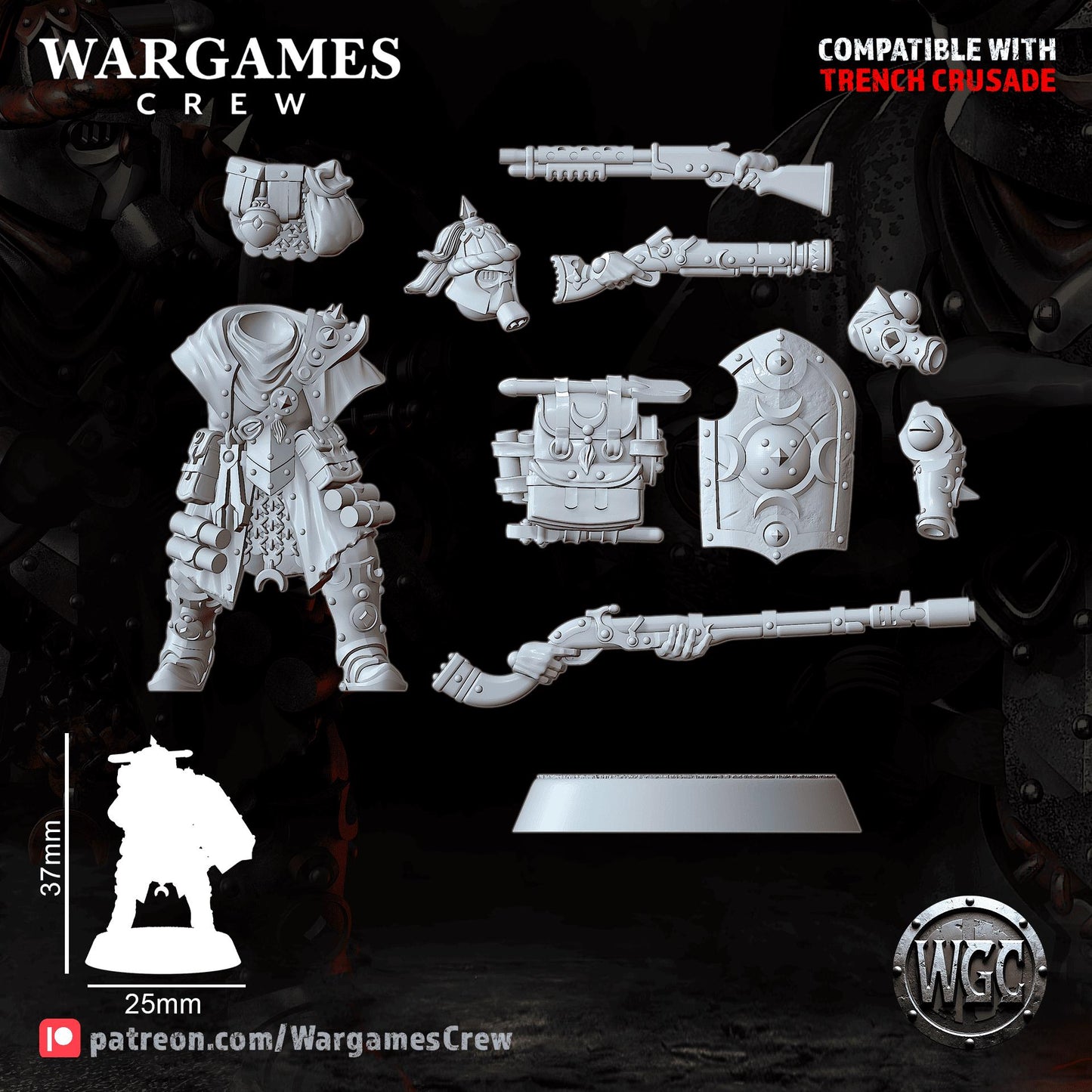 Wargames Crew Ironbrand Sappers - Trench  Compatible (Custom Order) - product image 5 of 5