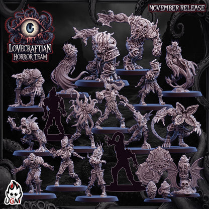 Lovecraftian Necro Horror Team Designed by UGNI Miniatures - Fantasy Football - product image 1 of 9