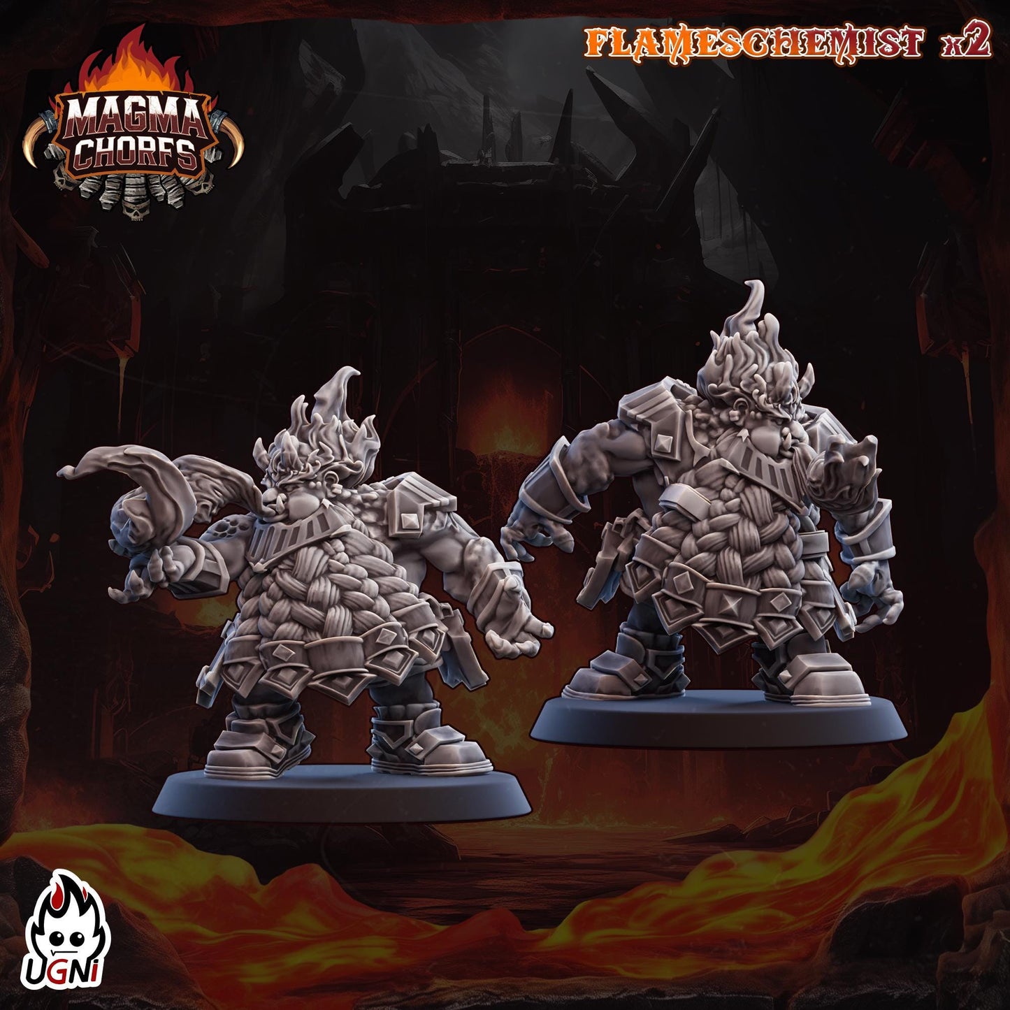 Magma Dwarfs Chaos - Designed by UGNI Miniatures - Fantasy Football - product image 7 of 10