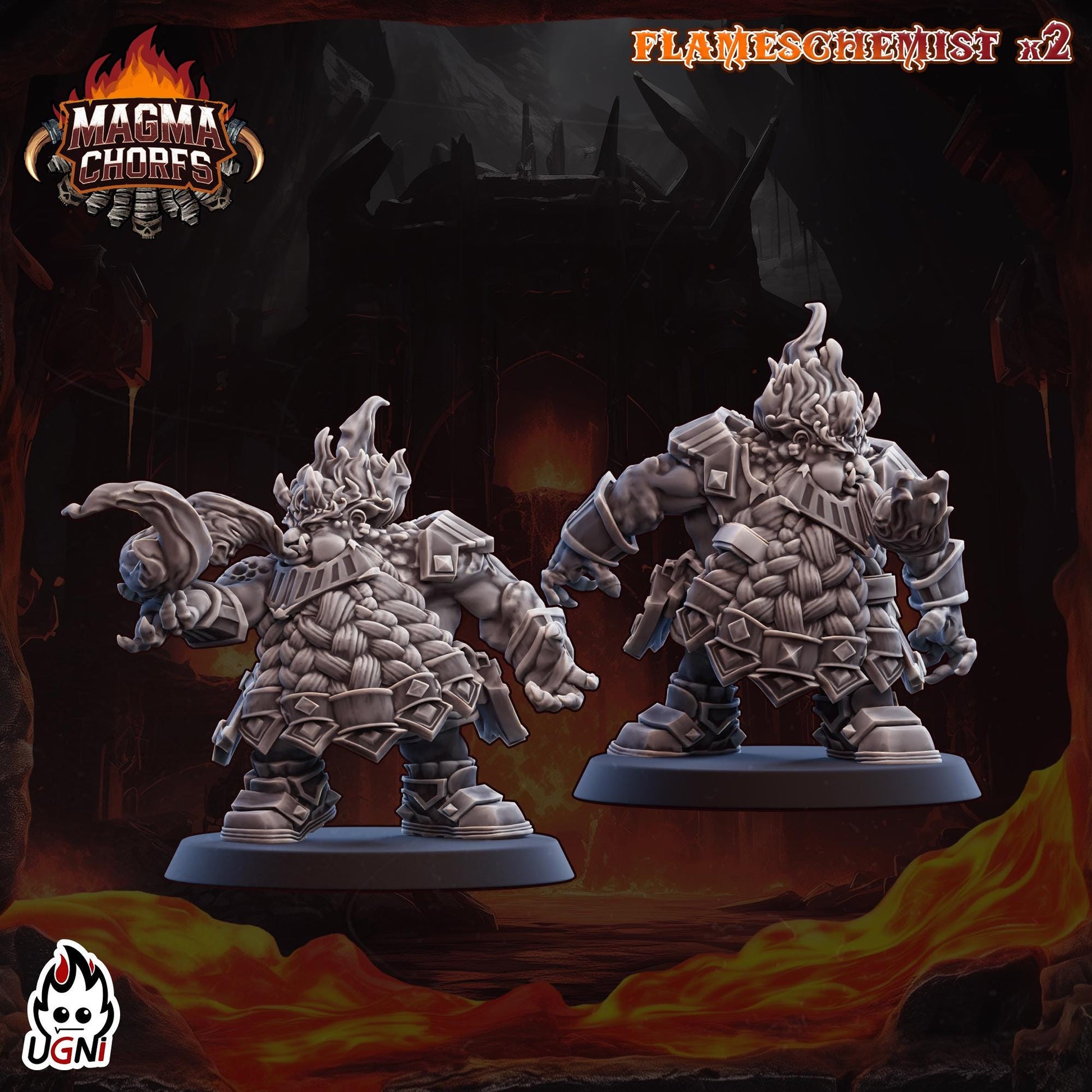 Magma Dwarfs Chaos - Designed by UGNI Miniatures - Fantasy Football - product image 7 of 10