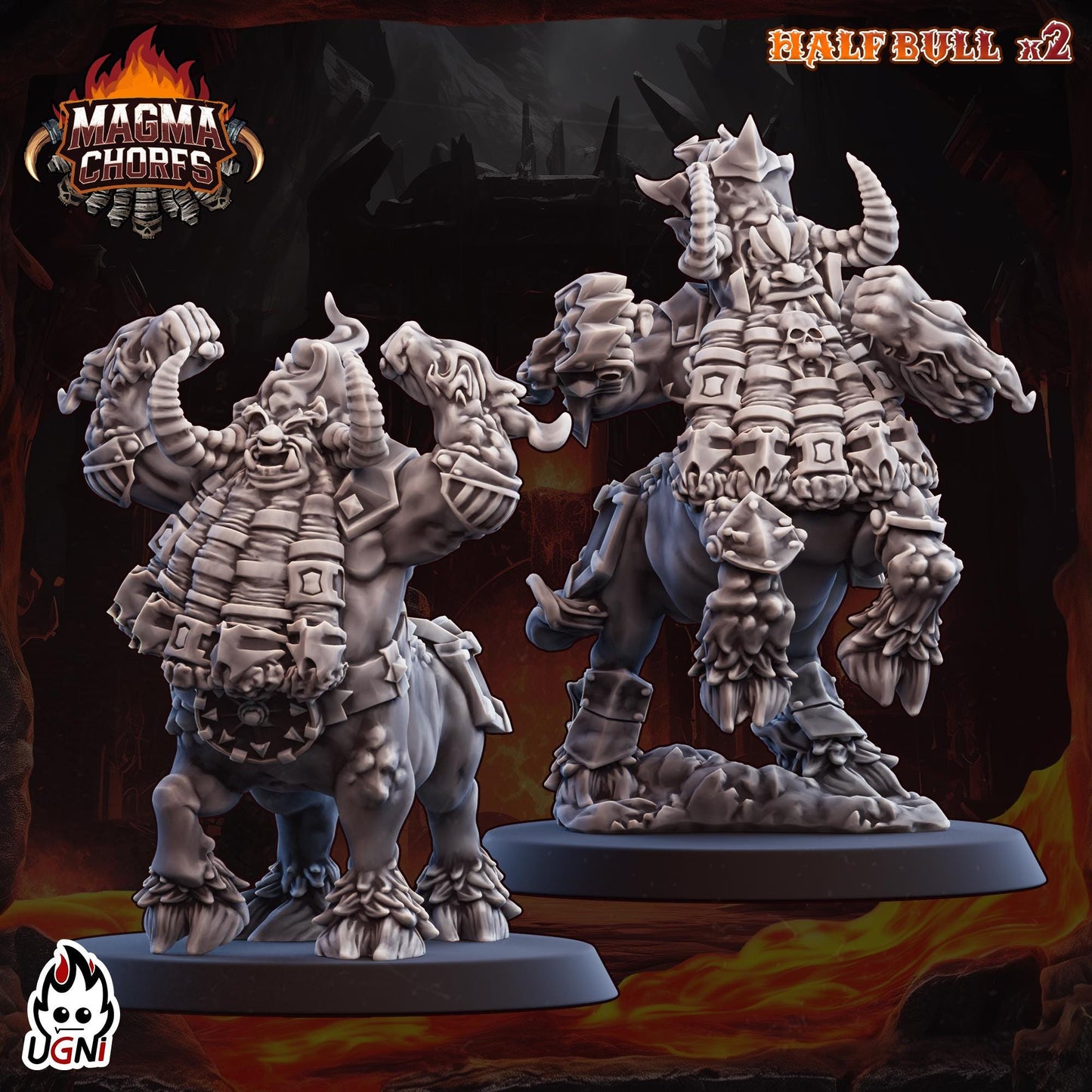 Magma Dwarfs Chaos - Designed by UGNI Miniatures - Fantasy Football - product image 6 of 10
