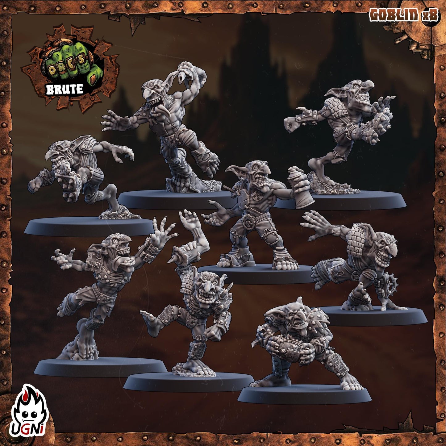 Brute Orcs (Mad Max) Designed by UGNI Miniatures - Fantasy Football - product image 4 of 10