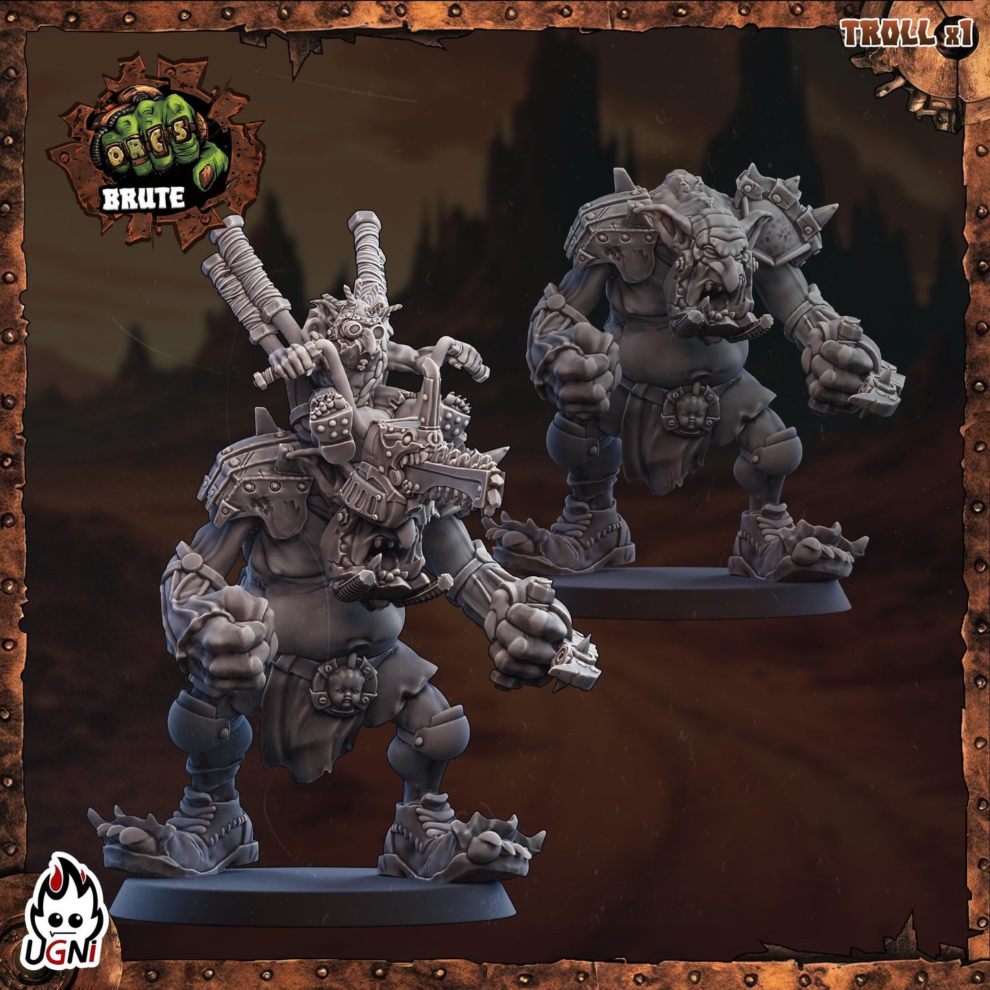 Brute Orcs (Mad Max) Designed by UGNI Miniatures - Fantasy Football - product image 6 of 10