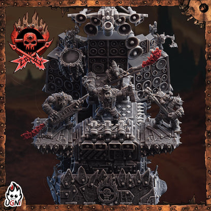 Fantasy Football Orcs - Rock Band (Mad Max Style) - Designed by UGNI Miniatures - Fantasy Football - product image 5 of 5