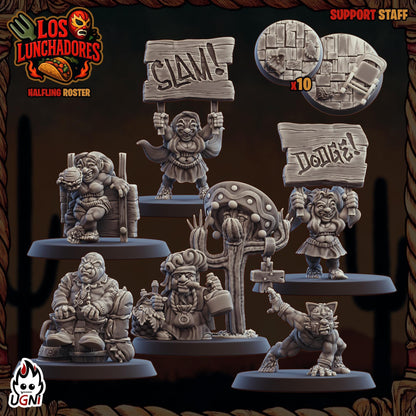 Halflings proxy (Luchadores Style) Designed by UGNI Miniatures - Fantasy Football - product image 7 of 8