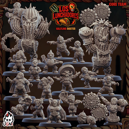 Halflings proxy (Luchadores Style) Designed by UGNI Miniatures - Fantasy Football - product image 1 of 8