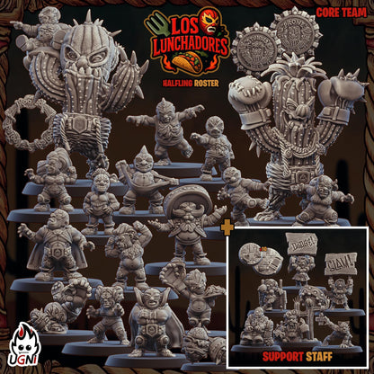 Halflings proxy (Luchadores Style) Designed by UGNI Miniatures - Fantasy Football - product image 8 of 8