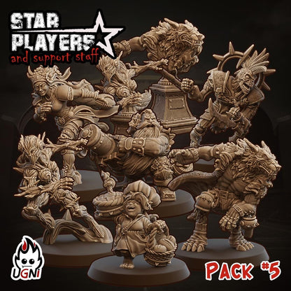 Star Player Pack #5 Star Player - Designed by UGNI Miniatures - Fantasy Football - product image 1 of 9