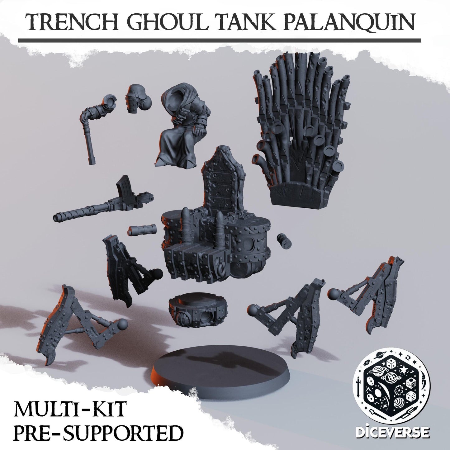 Diceverse Trench Ghoul Tank Palanquin - Trench  Compatible (Custom Order) - product image 4 of 6