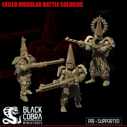 Black Cobra Miniatures Exiles Battle Soldiers - Trench  Compatible (Custom Order) - product image 2 of 2