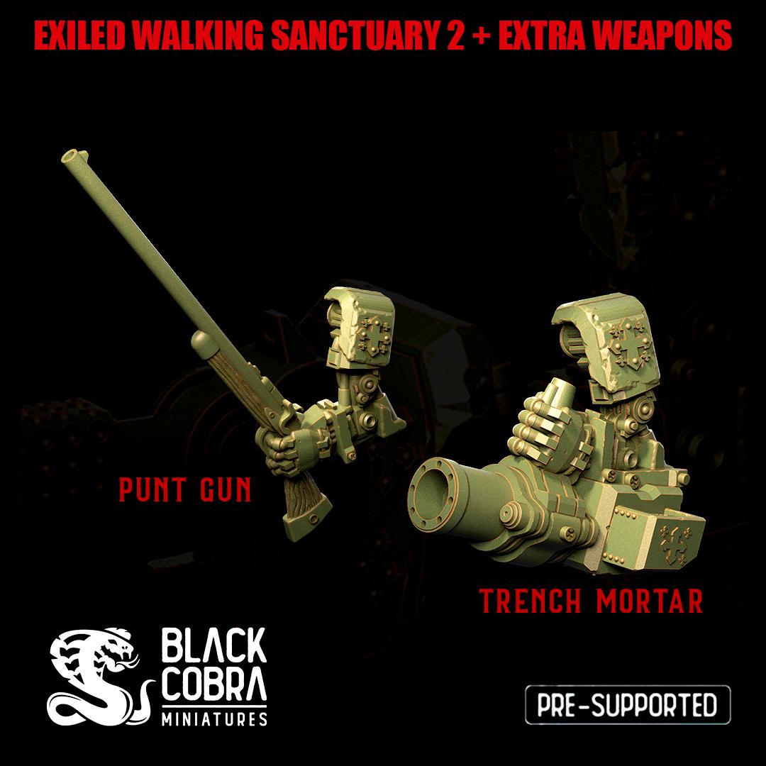 Black Cobra Miniatures Exiled Walking Sanctuary 2 - Trench  Compatible (Custom Order) - product image 2 of 4